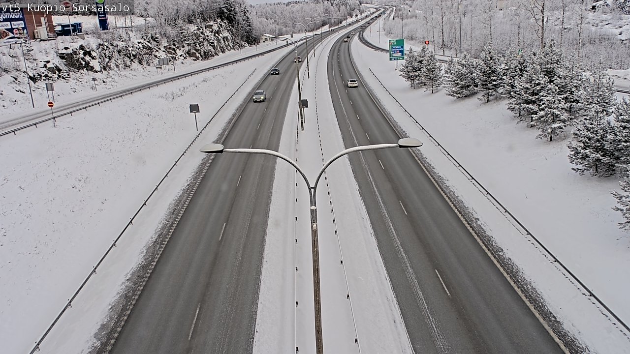 Weather Camera Image Road 5 Kuopio, Sorsasalo, Kuopio, Pohjois-Savo