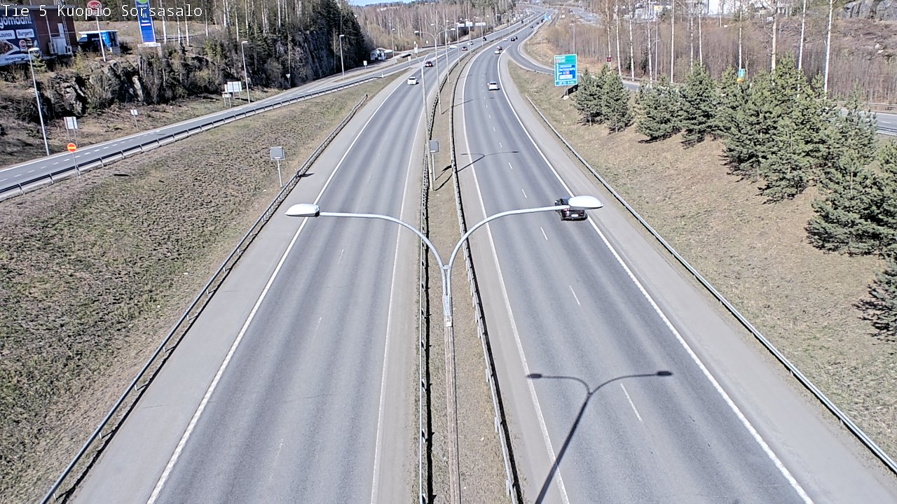 Kelikamerat Kuva Tie 5 Kuopio, Sorsasalo, Kuopio, Pohjois-Savo