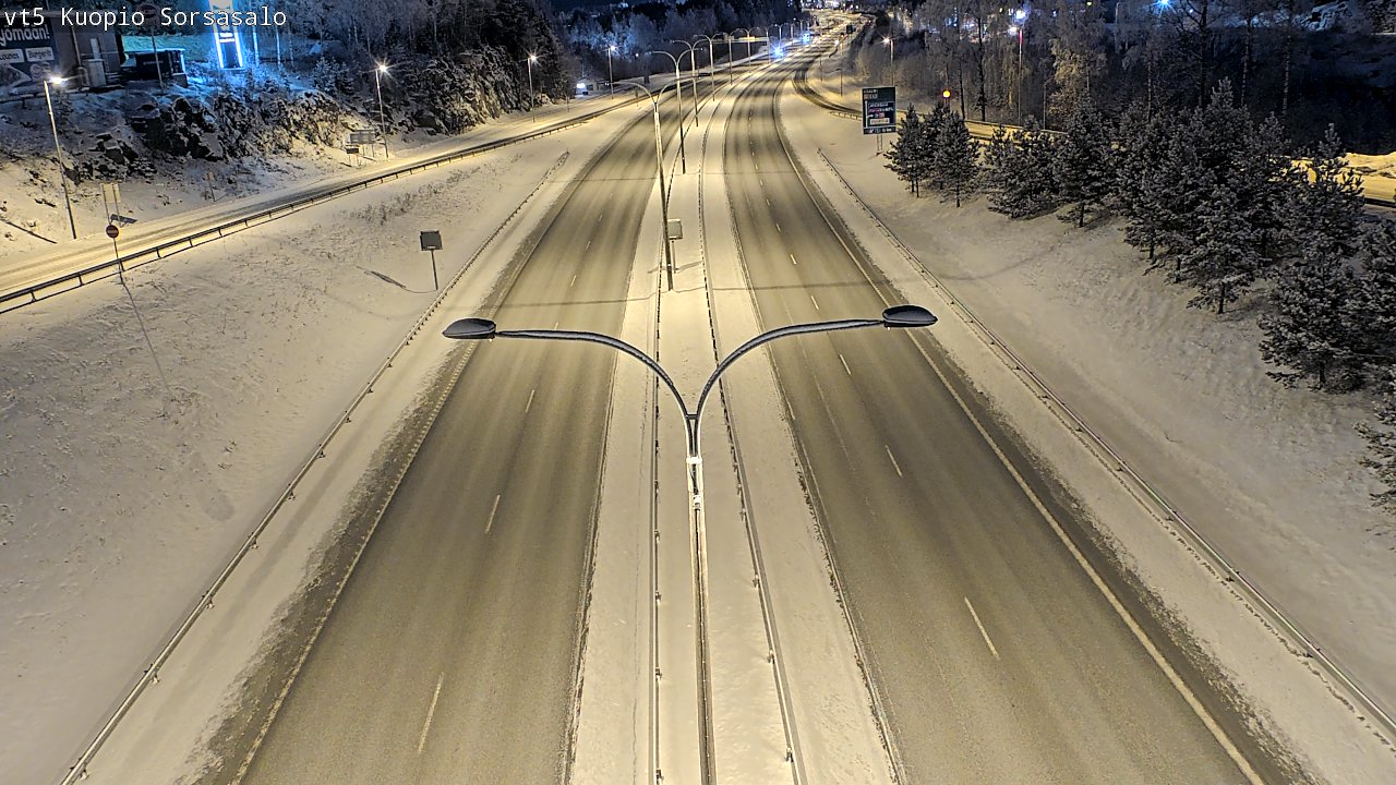 Weather Camera Image Väg 5 Kuopio, Sorsasalo, Kuopio, Pohjois-Savo