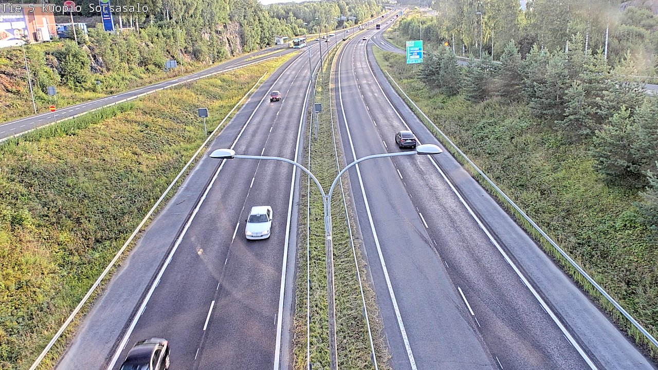Weather Camera Image Road 5 Kuopio, Sorsasalo, Kuopio, Pohjois-Savo