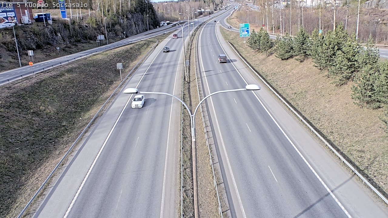 Kelikamerat Kuva Tie 5 Kuopio, Sorsasalo, Kuopio, Pohjois-Savo