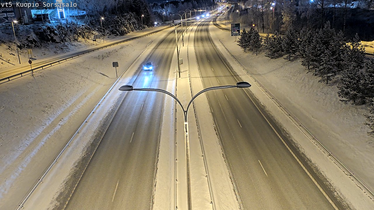 Weather Camera Image Väg 5 Kuopio, Sorsasalo, Kuopio, Pohjois-Savo