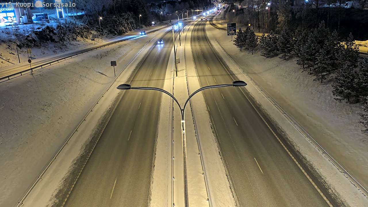 Weather Camera Image Road 5 Kuopio, Sorsasalo, Kuopio, Pohjois-Savo