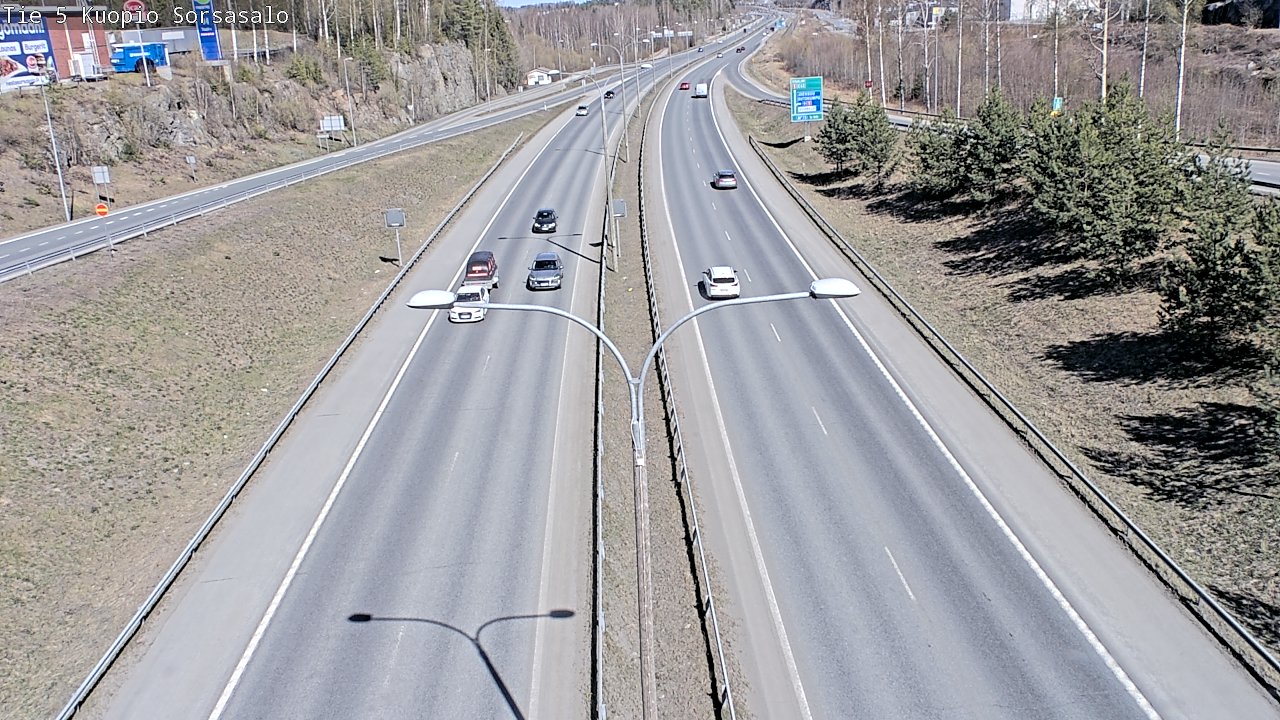 Kelikamerat Kuva Tie 5 Kuopio, Sorsasalo, Kuopio, Pohjois-Savo