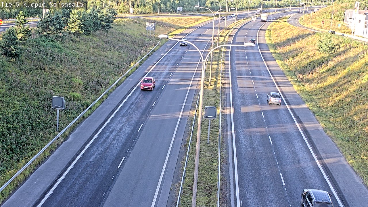 Weather Camera Image Road 5 Kuopio, Sorsasalo, Kuopio, Pohjois-Savo