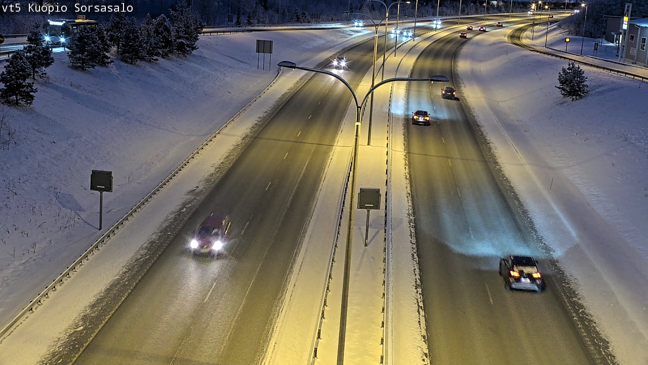 Weather Camera Image Road 5 Kuopio, Sorsasalo, Kuopio, Pohjois-Savo