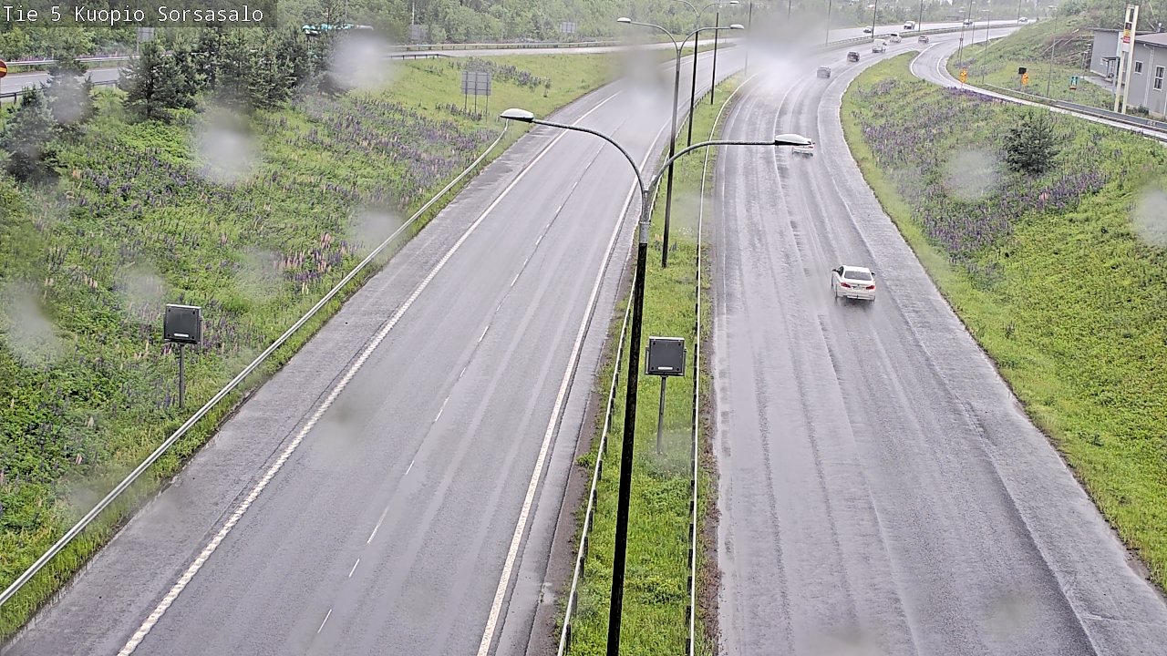 Weather Camera Image Väg 5 Kuopio, Sorsasalo, Kuopio, Pohjois-Savo