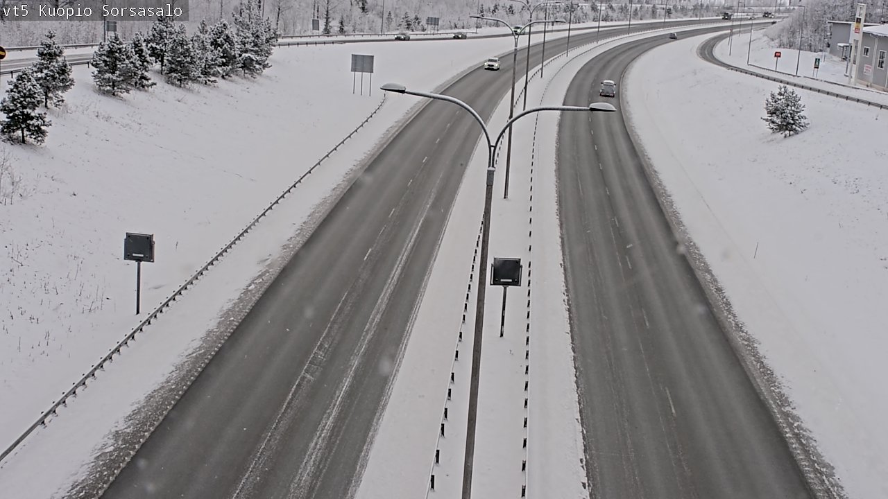 Weather Camera Image Väg 5 Kuopio, Sorsasalo, Kuopio, Pohjois-Savo