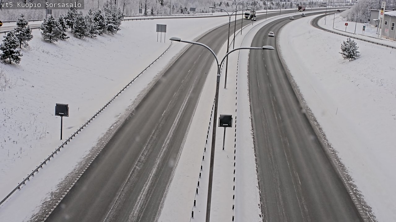 Weather Camera Image Väg 5 Kuopio, Sorsasalo, Kuopio, Pohjois-Savo