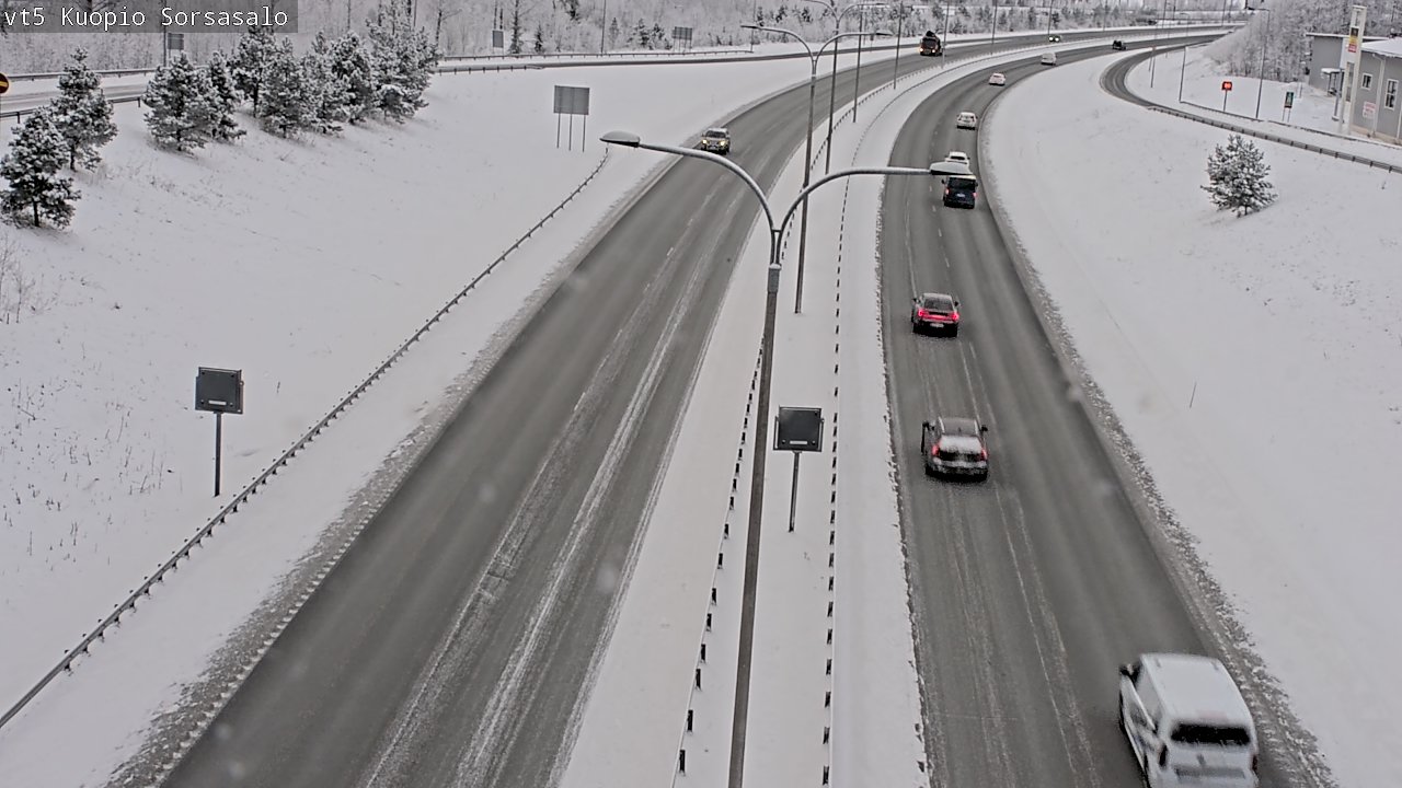 Weather Camera Image Väg 5 Kuopio, Sorsasalo, Kuopio, Pohjois-Savo