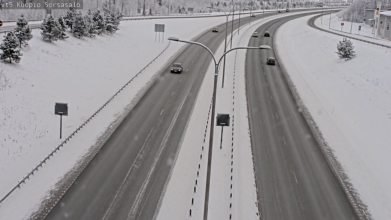 Weather Camera Image Väg 5 Kuopio, Sorsasalo, Kuopio, Pohjois-Savo