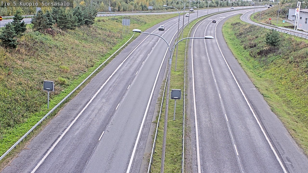 Kelikamerat Kuva Tie 5 Kuopio, Sorsasalo, Kuopio, Pohjois-Savo