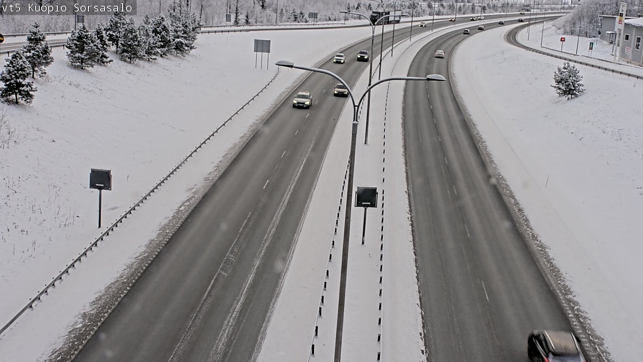 Weather Camera Image Väg 5 Kuopio, Sorsasalo, Kuopio, Pohjois-Savo