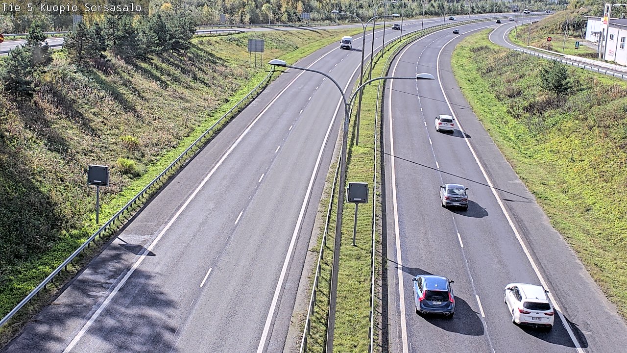 Kelikamerat Kuva Tie 5 Kuopio, Sorsasalo, Kuopio, Pohjois-Savo