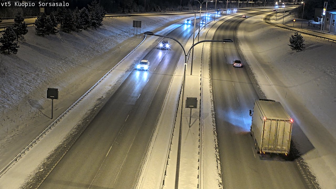 Weather Camera Image Road 5 Kuopio, Sorsasalo, Kuopio, Pohjois-Savo