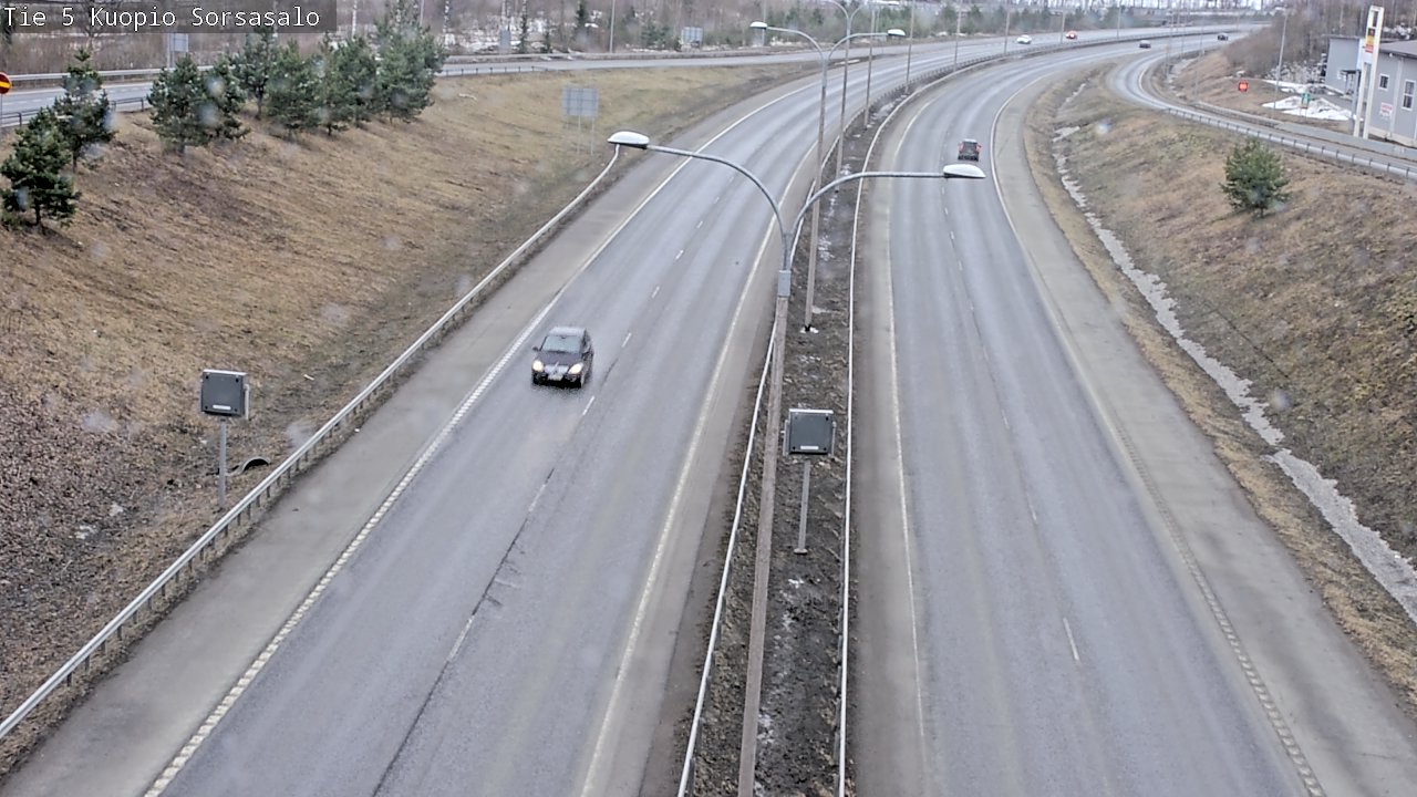 Weather Camera Image Väg 5 Kuopio, Sorsasalo, Kuopio, Pohjois-Savo