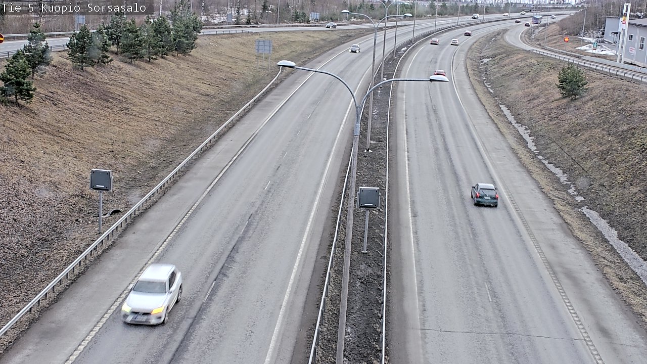Weather Camera Image Väg 5 Kuopio, Sorsasalo, Kuopio, Pohjois-Savo