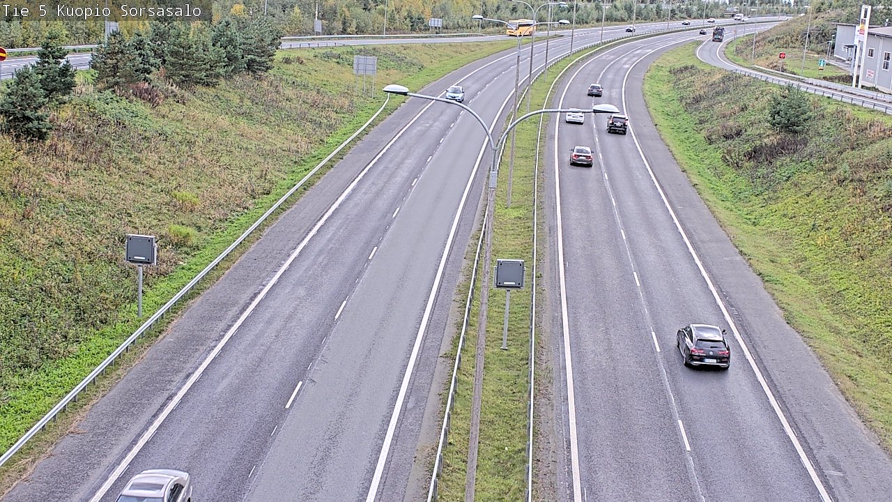 Kelikamerat Kuva Tie 5 Kuopio, Sorsasalo, Kuopio, Pohjois-Savo