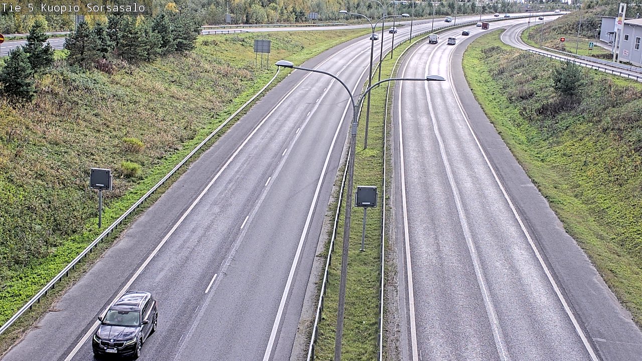 Weather Camera Image Road 5 Kuopio, Sorsasalo, Kuopio, Pohjois-Savo