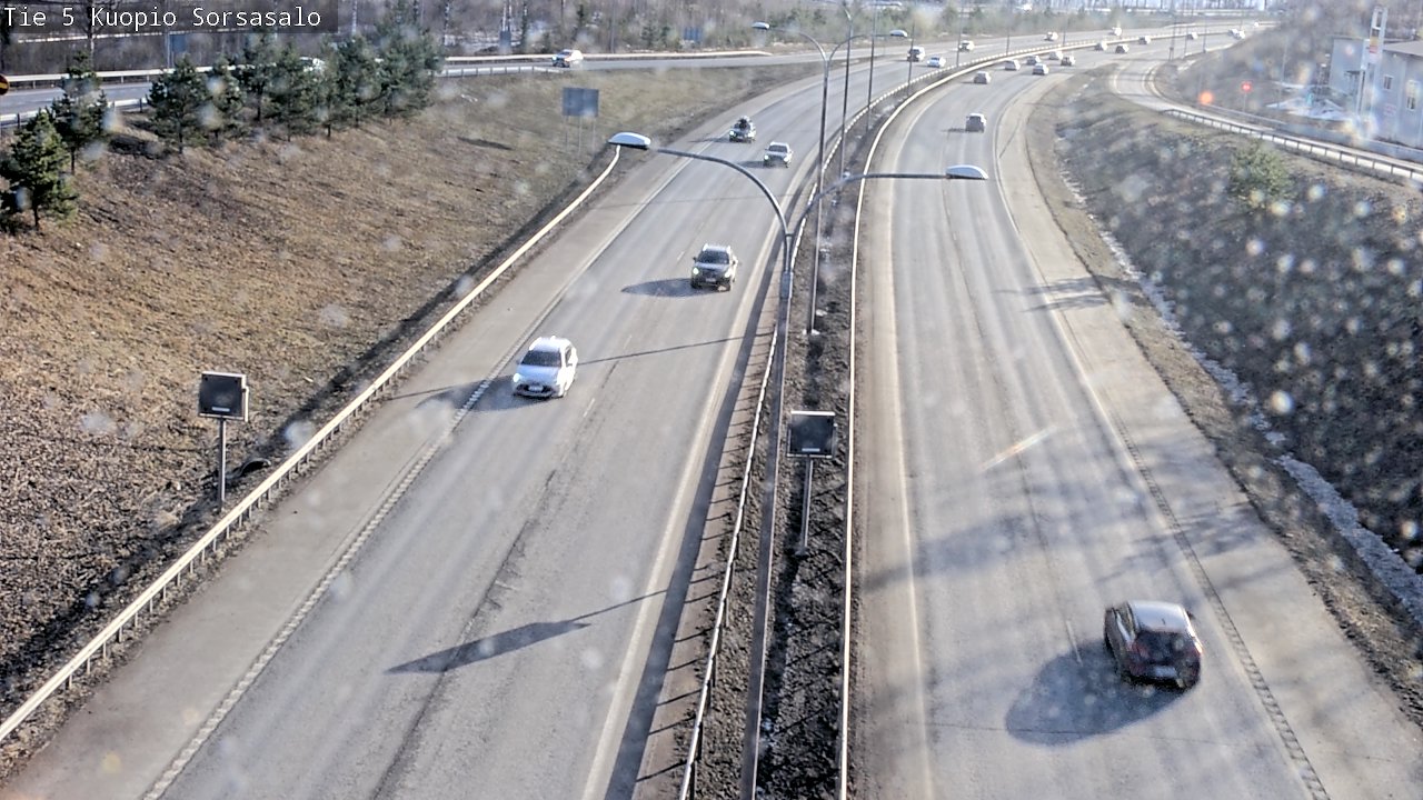 Weather Camera Image Väg 5 Kuopio, Sorsasalo, Kuopio, Pohjois-Savo