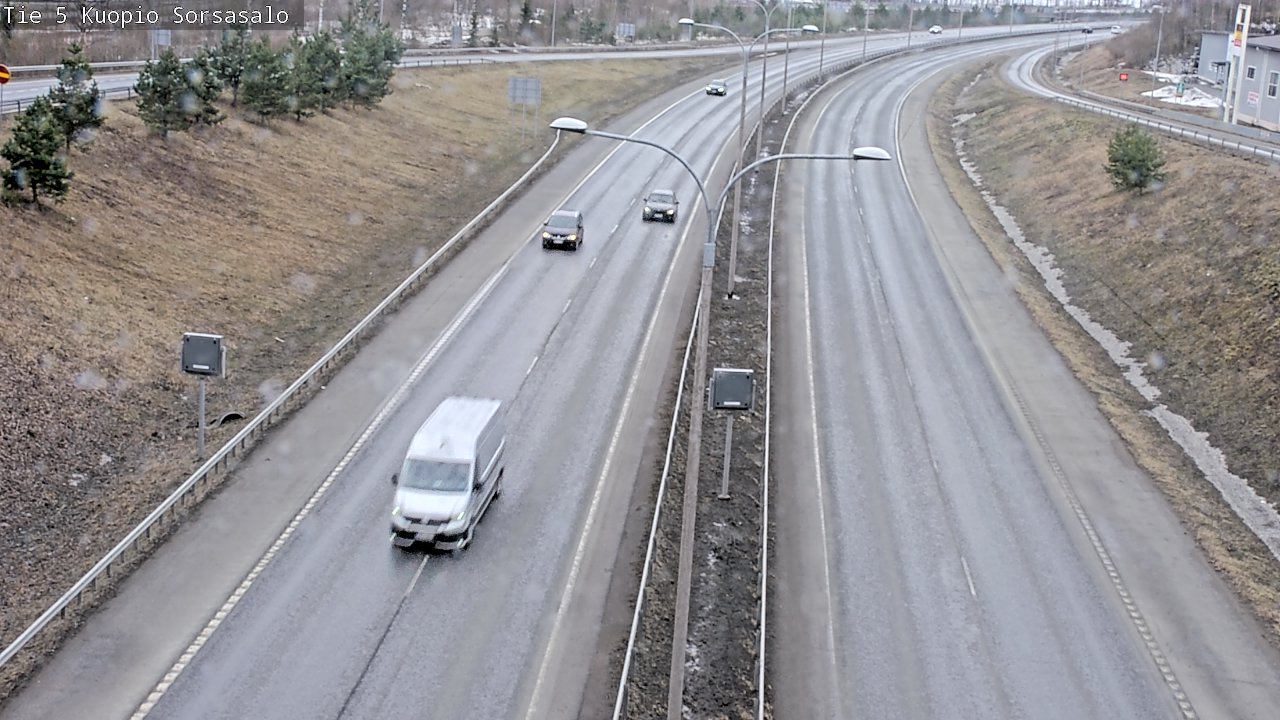 Weather Camera Image Väg 5 Kuopio, Sorsasalo, Kuopio, Pohjois-Savo