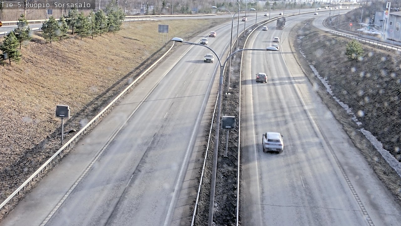 Weather Camera Image Väg 5 Kuopio, Sorsasalo, Kuopio, Pohjois-Savo