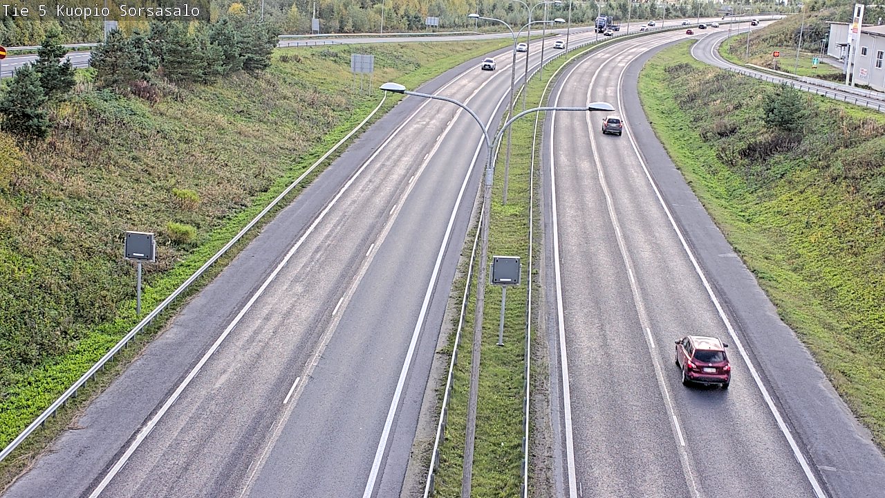 Kelikamerat Kuva Tie 5 Kuopio, Sorsasalo, Kuopio, Pohjois-Savo