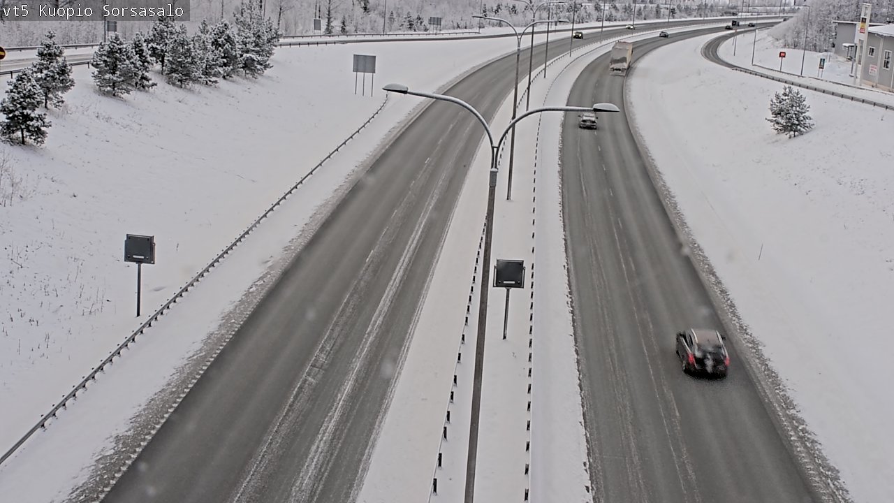 Weather Camera Image Väg 5 Kuopio, Sorsasalo, Kuopio, Pohjois-Savo