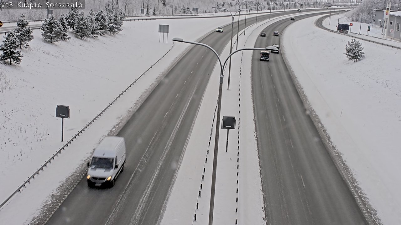 Weather Camera Image Väg 5 Kuopio, Sorsasalo, Kuopio, Pohjois-Savo