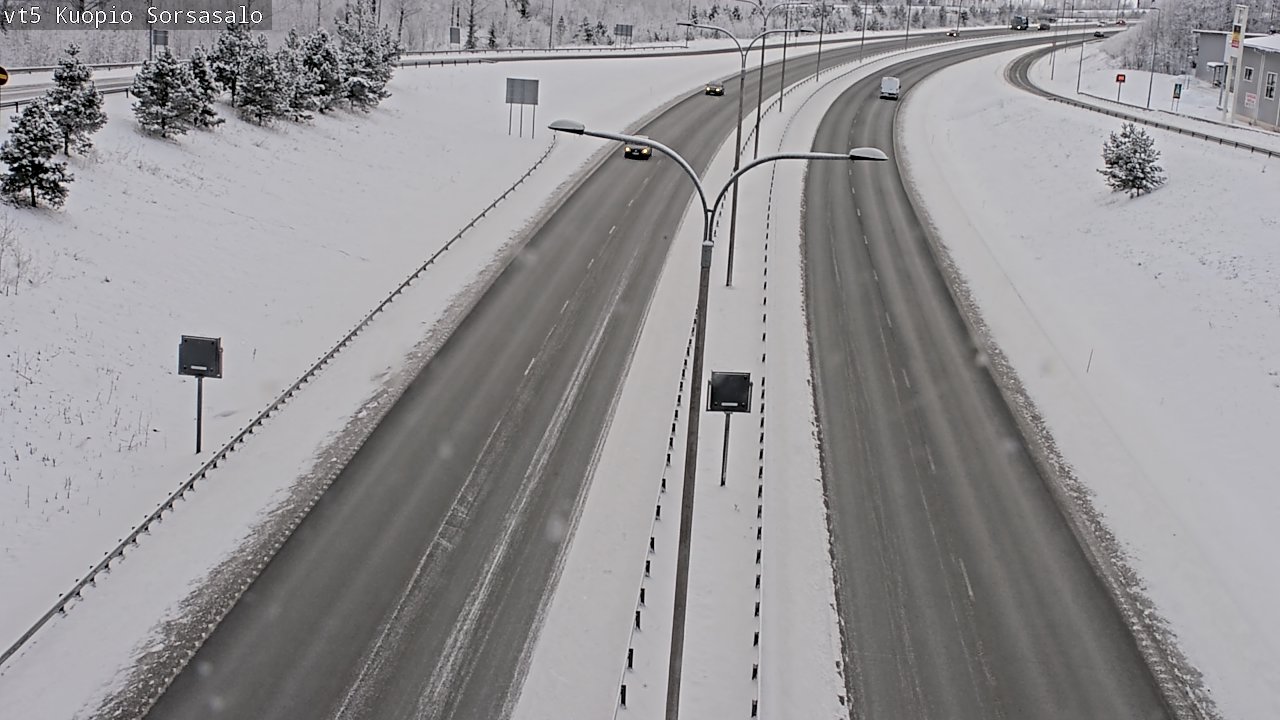 Weather Camera Image Väg 5 Kuopio, Sorsasalo, Kuopio, Pohjois-Savo