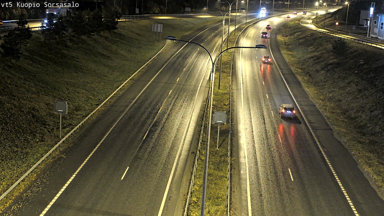 Weather Camera Image Väg 5 Kuopio, Sorsasalo, Kuopio, Pohjois-Savo