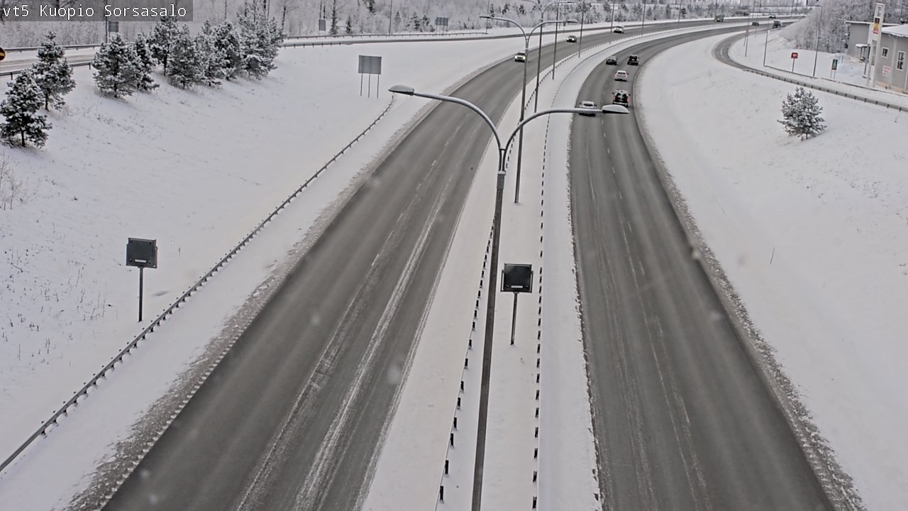 Weather Camera Image Väg 5 Kuopio, Sorsasalo, Kuopio, Pohjois-Savo