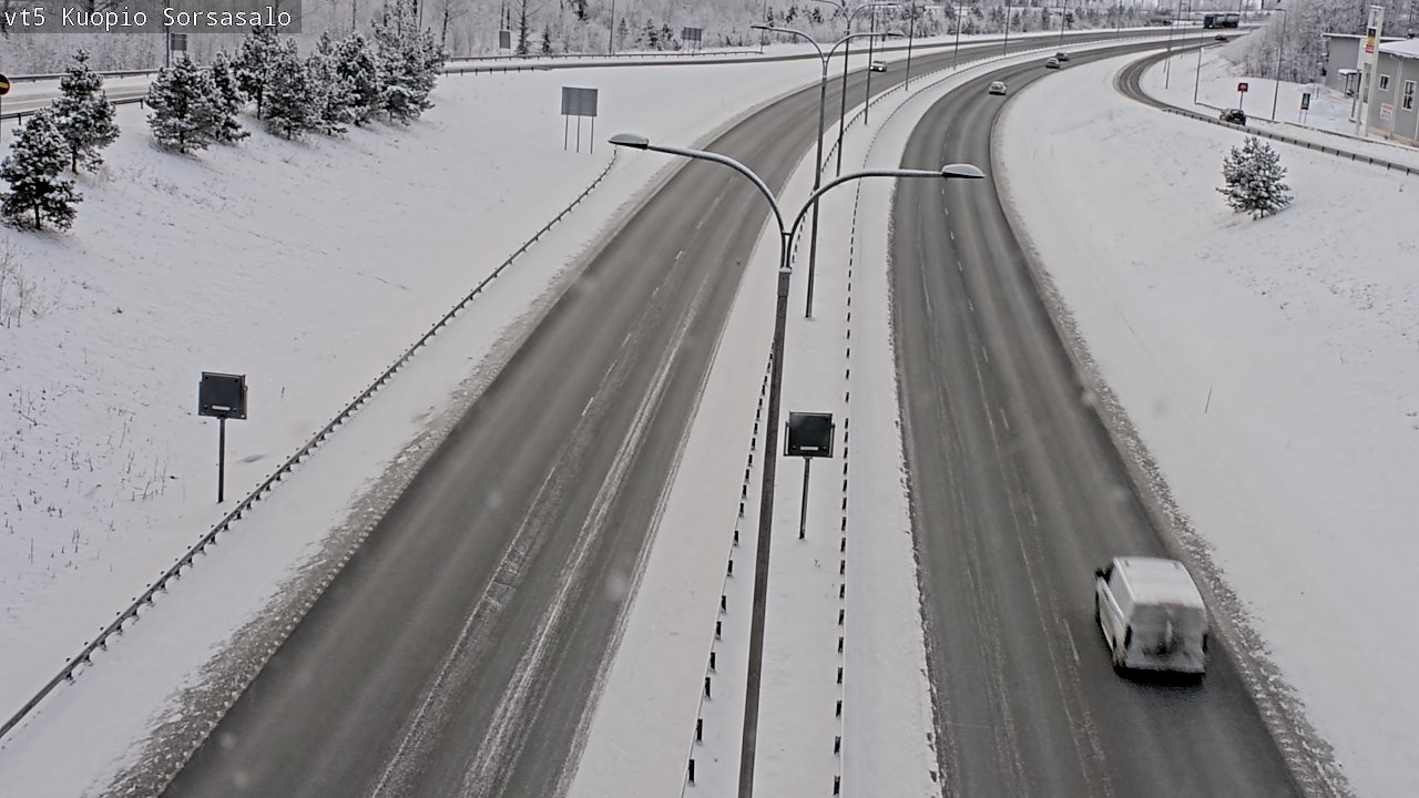 Weather Camera Image Väg 5 Kuopio, Sorsasalo, Kuopio, Pohjois-Savo
