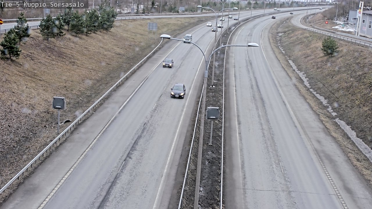 Weather Camera Image Väg 5 Kuopio, Sorsasalo, Kuopio, Pohjois-Savo