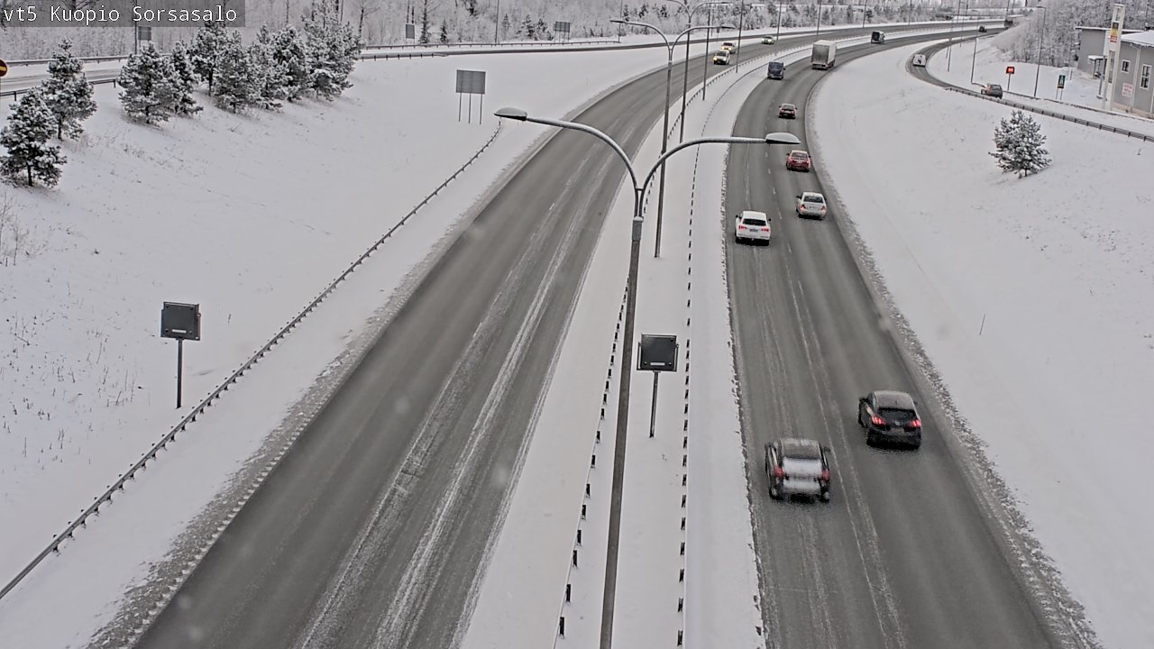 Weather Camera Image Väg 5 Kuopio, Sorsasalo, Kuopio, Pohjois-Savo