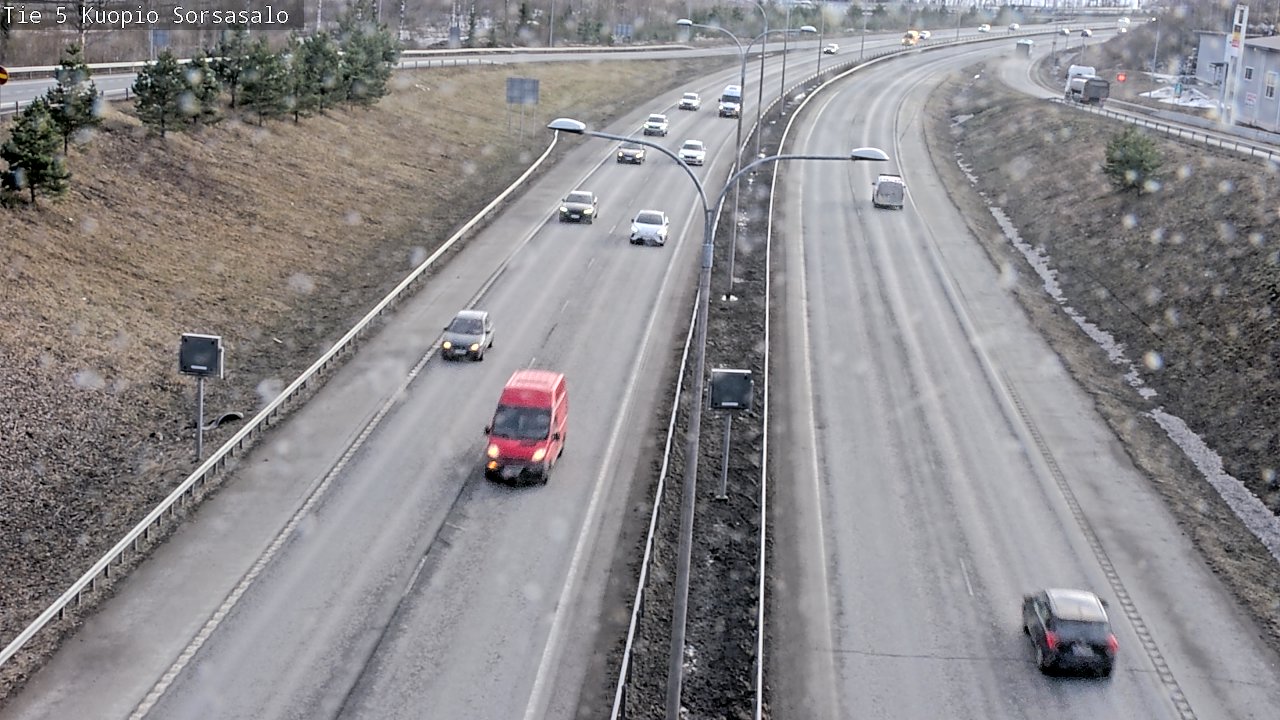 Weather Camera Image Väg 5 Kuopio, Sorsasalo, Kuopio, Pohjois-Savo