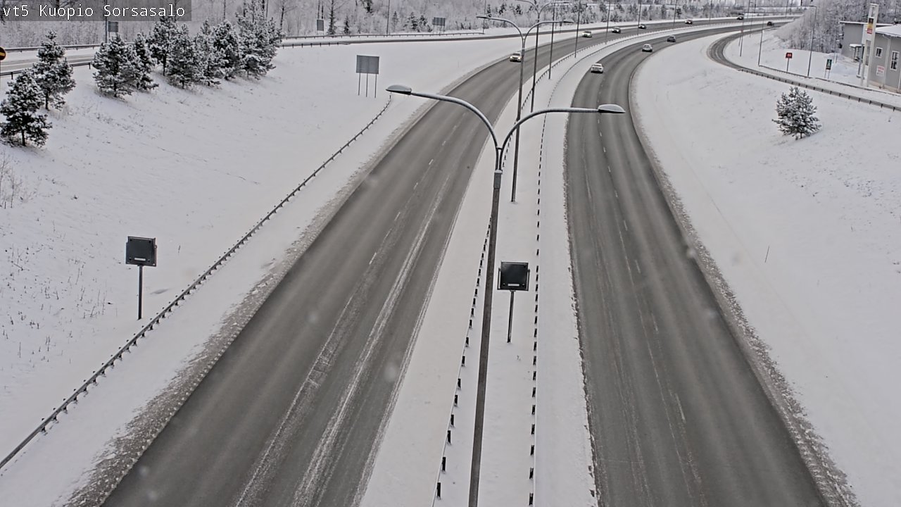 Weather Camera Image Väg 5 Kuopio, Sorsasalo, Kuopio, Pohjois-Savo