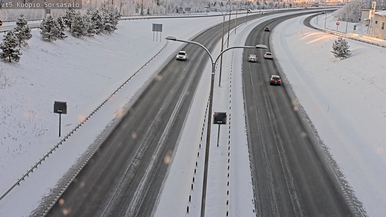 Weather Camera Image Väg 5 Kuopio, Sorsasalo, Kuopio, Pohjois-Savo