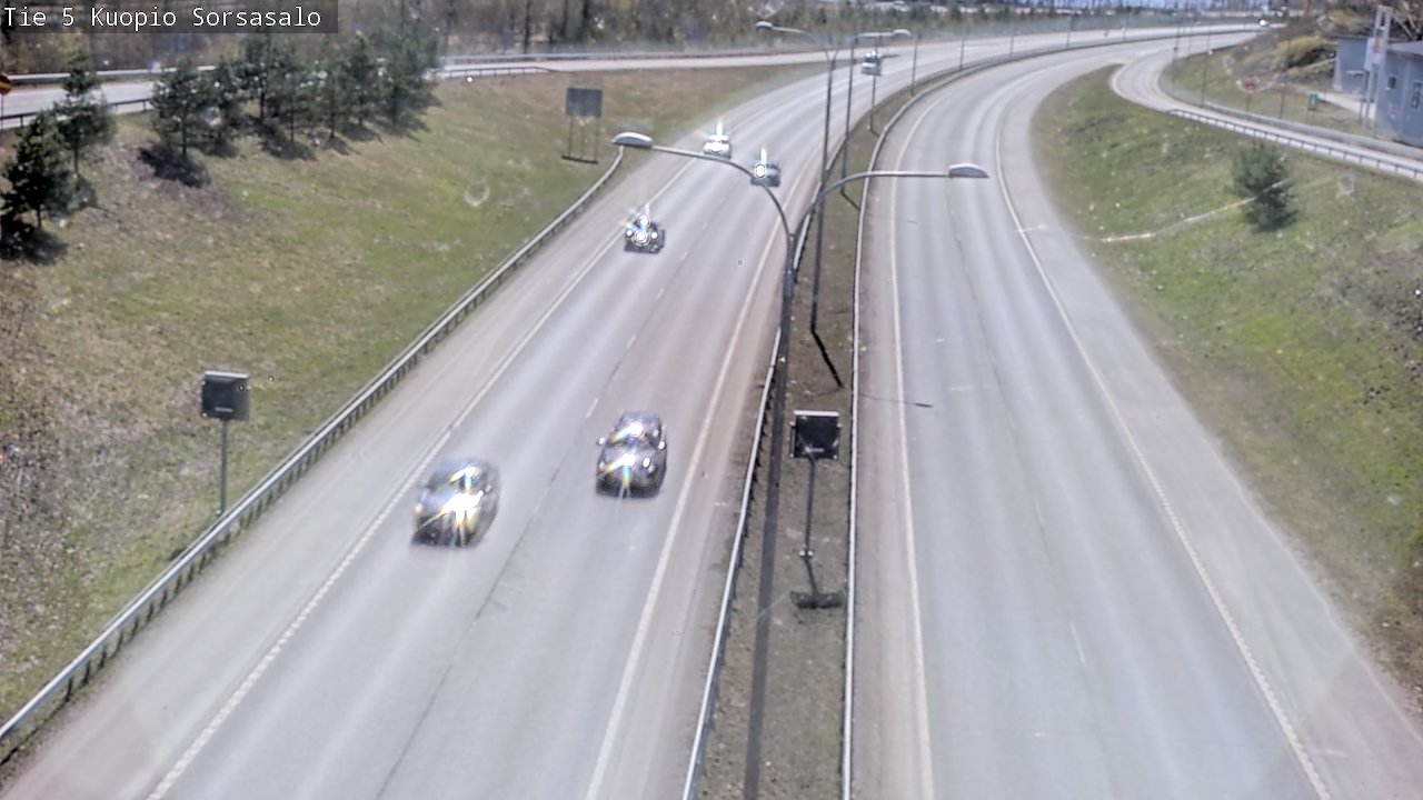 Weather Camera Image Väg 5 Kuopio, Sorsasalo, Kuopio, Pohjois-Savo