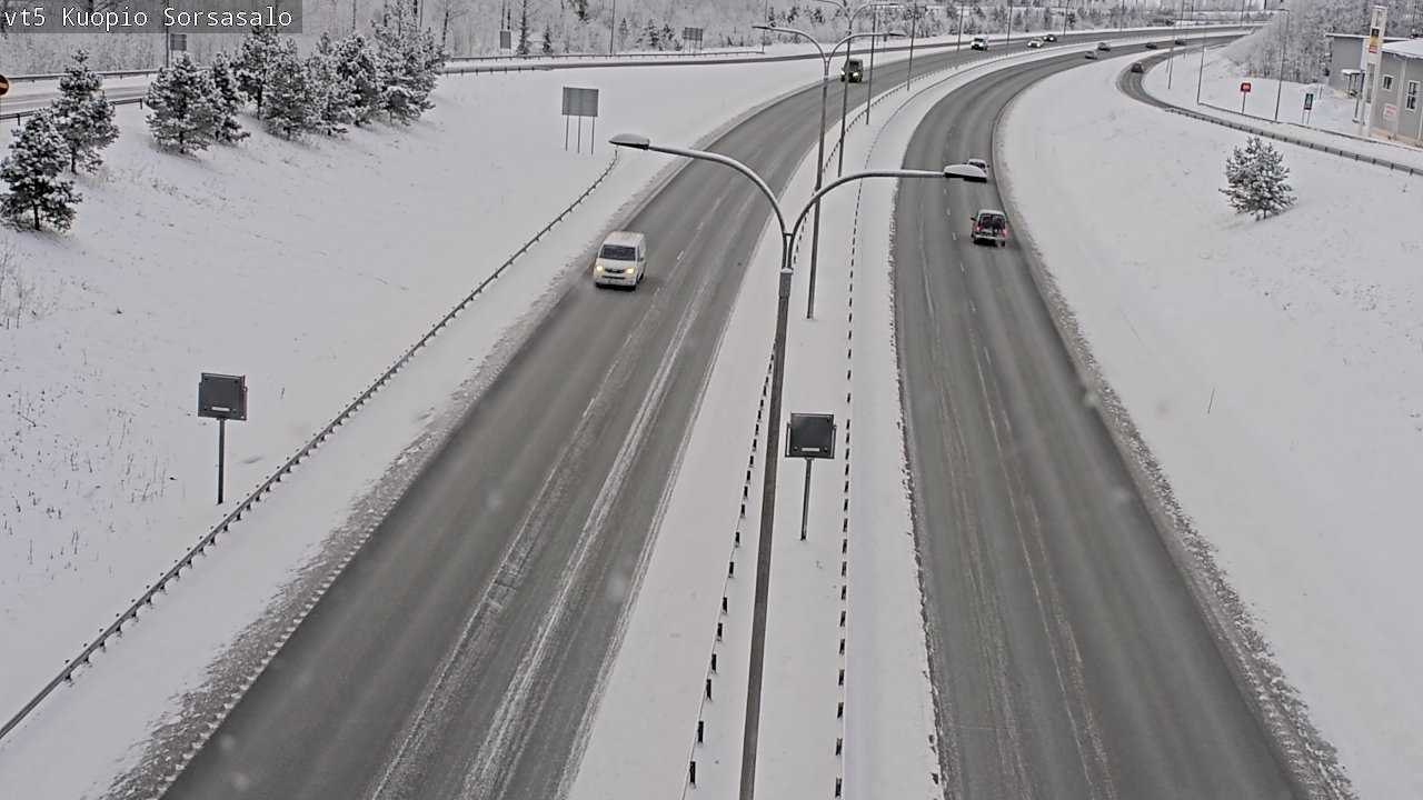 Weather Camera Image Väg 5 Kuopio, Sorsasalo, Kuopio, Pohjois-Savo