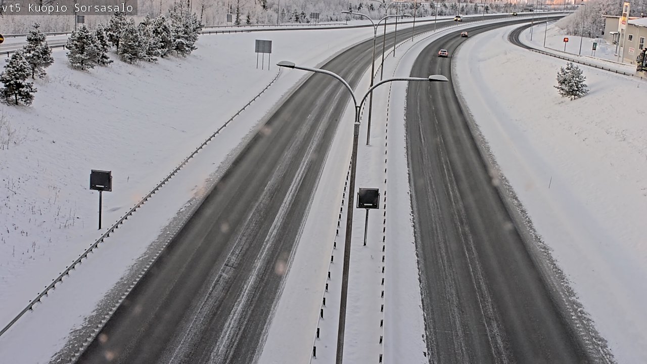 Weather Camera Image Road 5 Kuopio, Sorsasalo, Kuopio, Pohjois-Savo