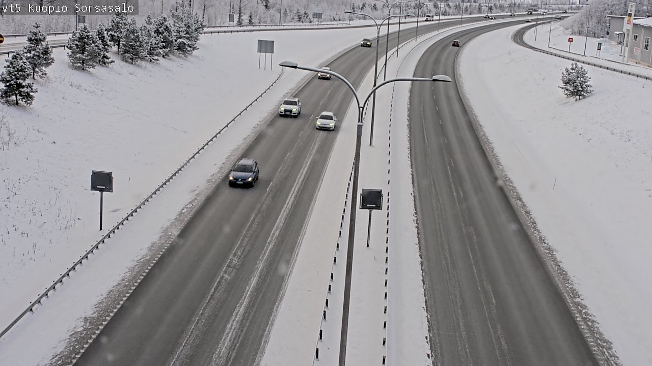 Weather Camera Image Väg 5 Kuopio, Sorsasalo, Kuopio, Pohjois-Savo