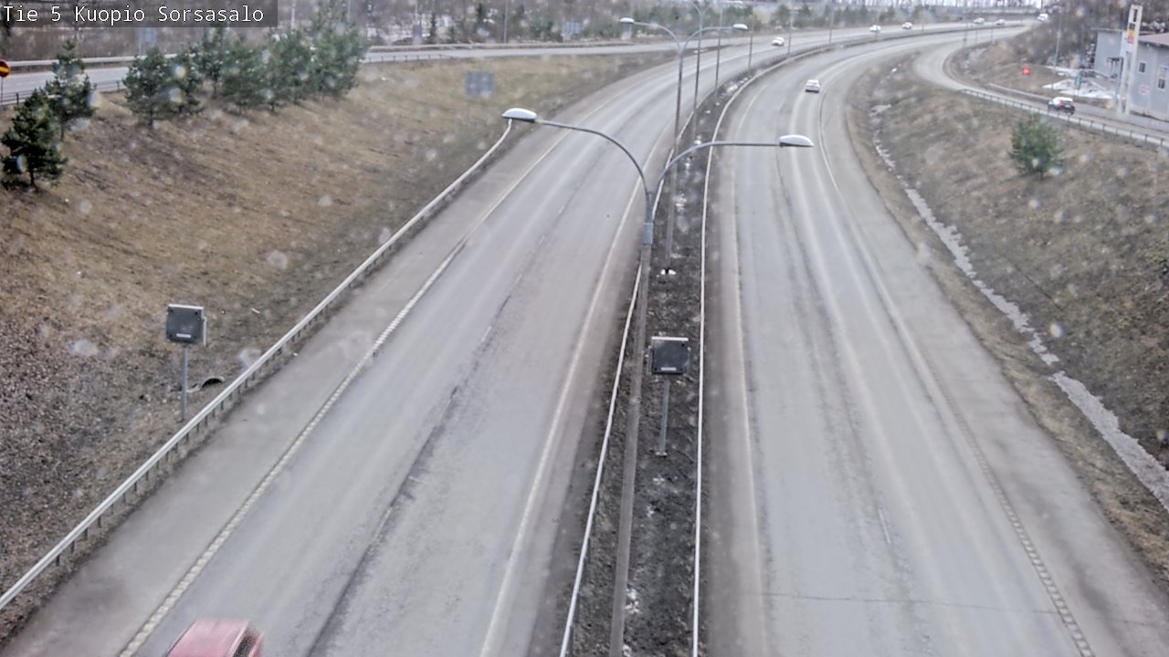 Weather Camera Image Väg 5 Kuopio, Sorsasalo, Kuopio, Pohjois-Savo