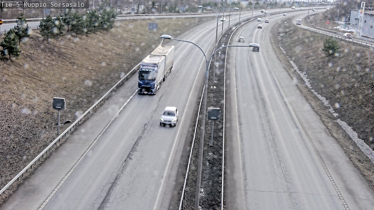 Weather Camera Image Väg 5 Kuopio, Sorsasalo, Kuopio, Pohjois-Savo