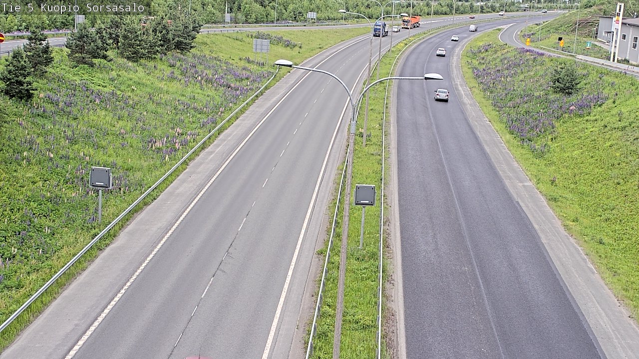 Kelikamerat Kuva Tie 5 Kuopio, Sorsasalo, Kuopio, Pohjois-Savo