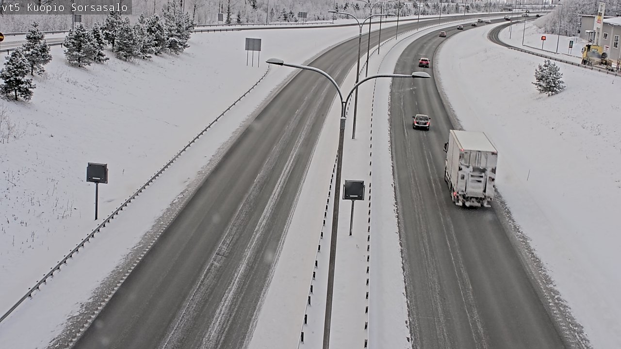 Weather Camera Image Väg 5 Kuopio, Sorsasalo, Kuopio, Pohjois-Savo