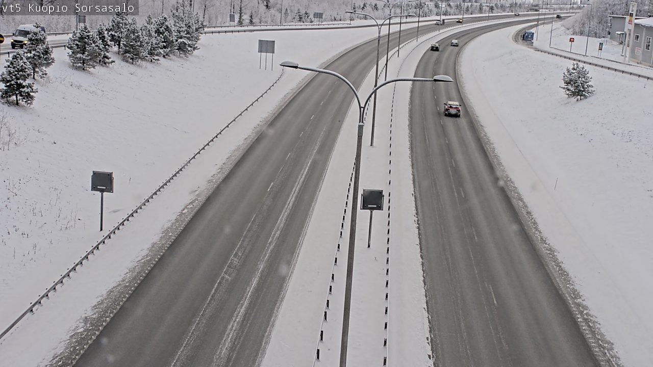 Weather Camera Image Väg 5 Kuopio, Sorsasalo, Kuopio, Pohjois-Savo