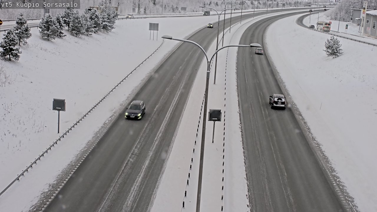 Weather Camera Image Väg 5 Kuopio, Sorsasalo, Kuopio, Pohjois-Savo