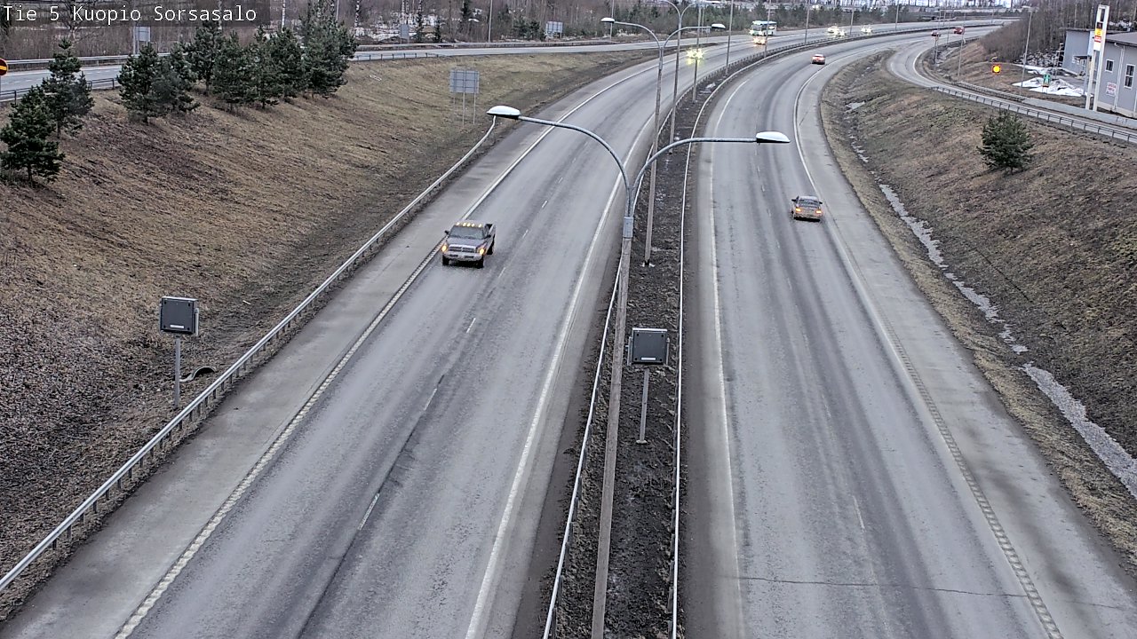 Weather Camera Image Väg 5 Kuopio, Sorsasalo, Kuopio, Pohjois-Savo