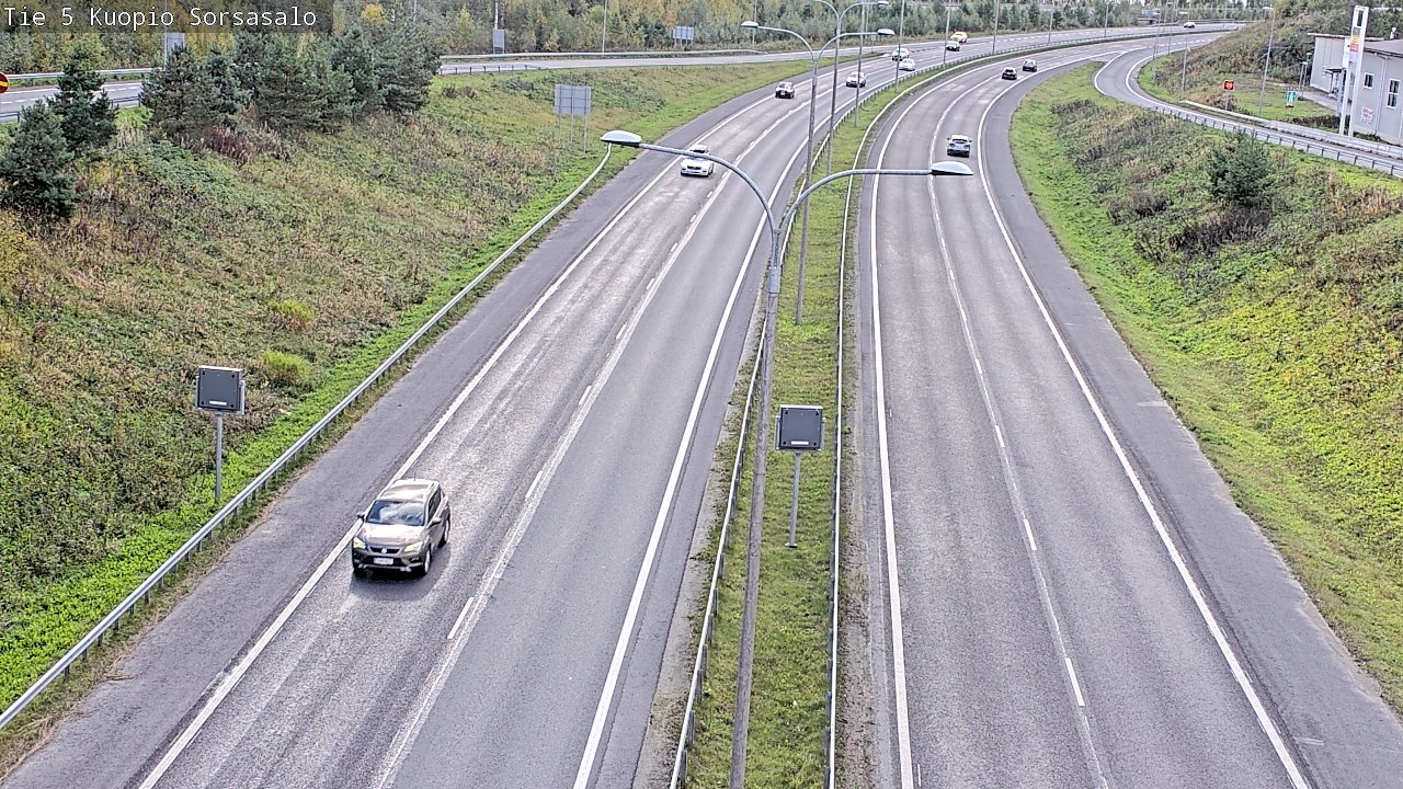 Kelikamerat Kuva Tie 5 Kuopio, Sorsasalo, Kuopio, Pohjois-Savo